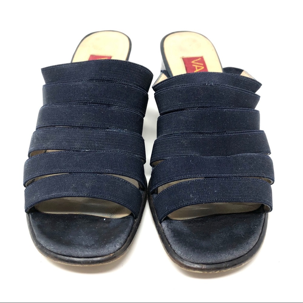 VAN ELI blue fabric slides - Picture 4 of 7